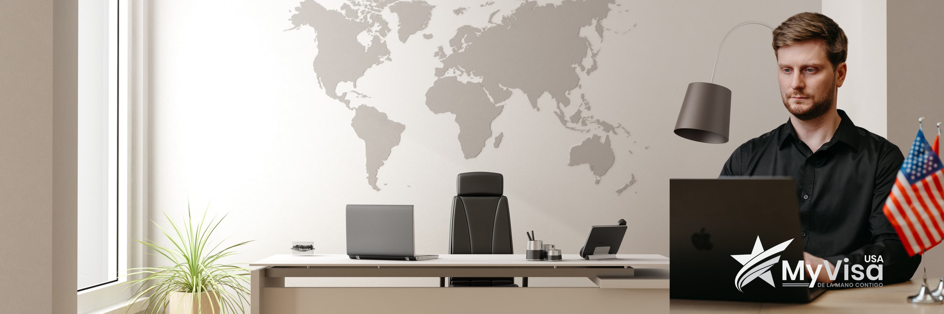MyVisaUSA Founder at work